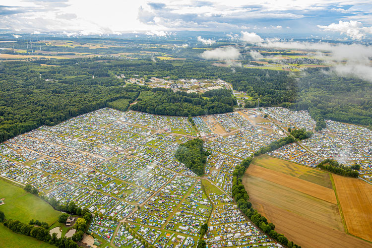 NATURE ONE 2025 camping area